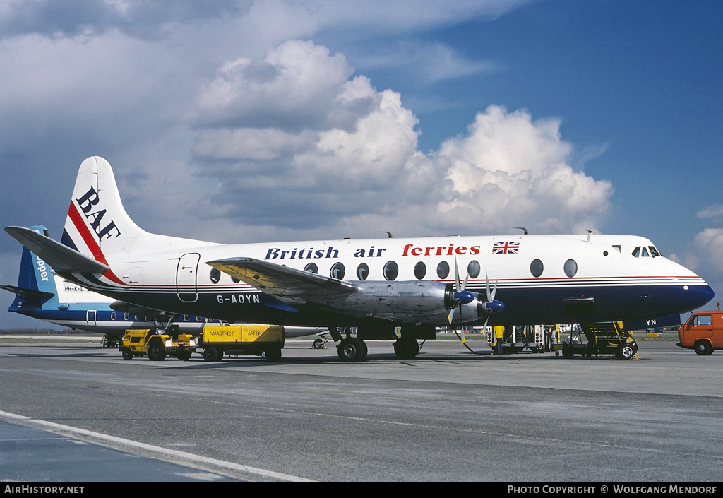 Aircraft Photo of G-AOYN | Vickers 806 Viscount | British Air Ferries - BAF | AirHistory.net #534117