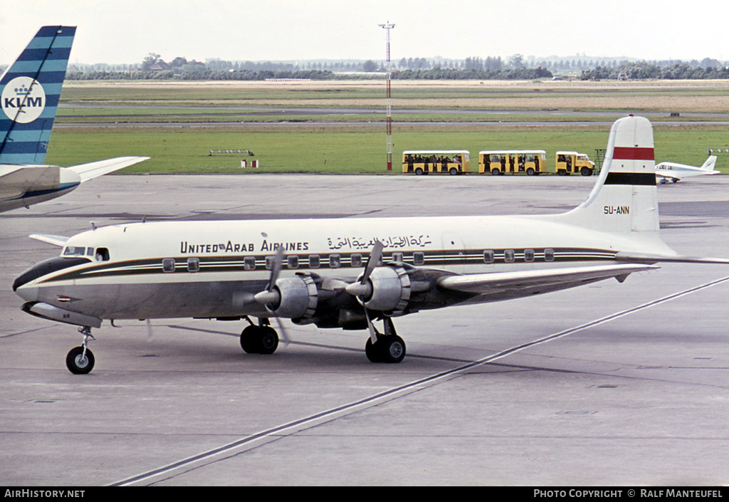 Aircraft Photo of SU-ANN | Douglas DC-6B | United Arab Airlines - UAA | AirHistory.net #534312
