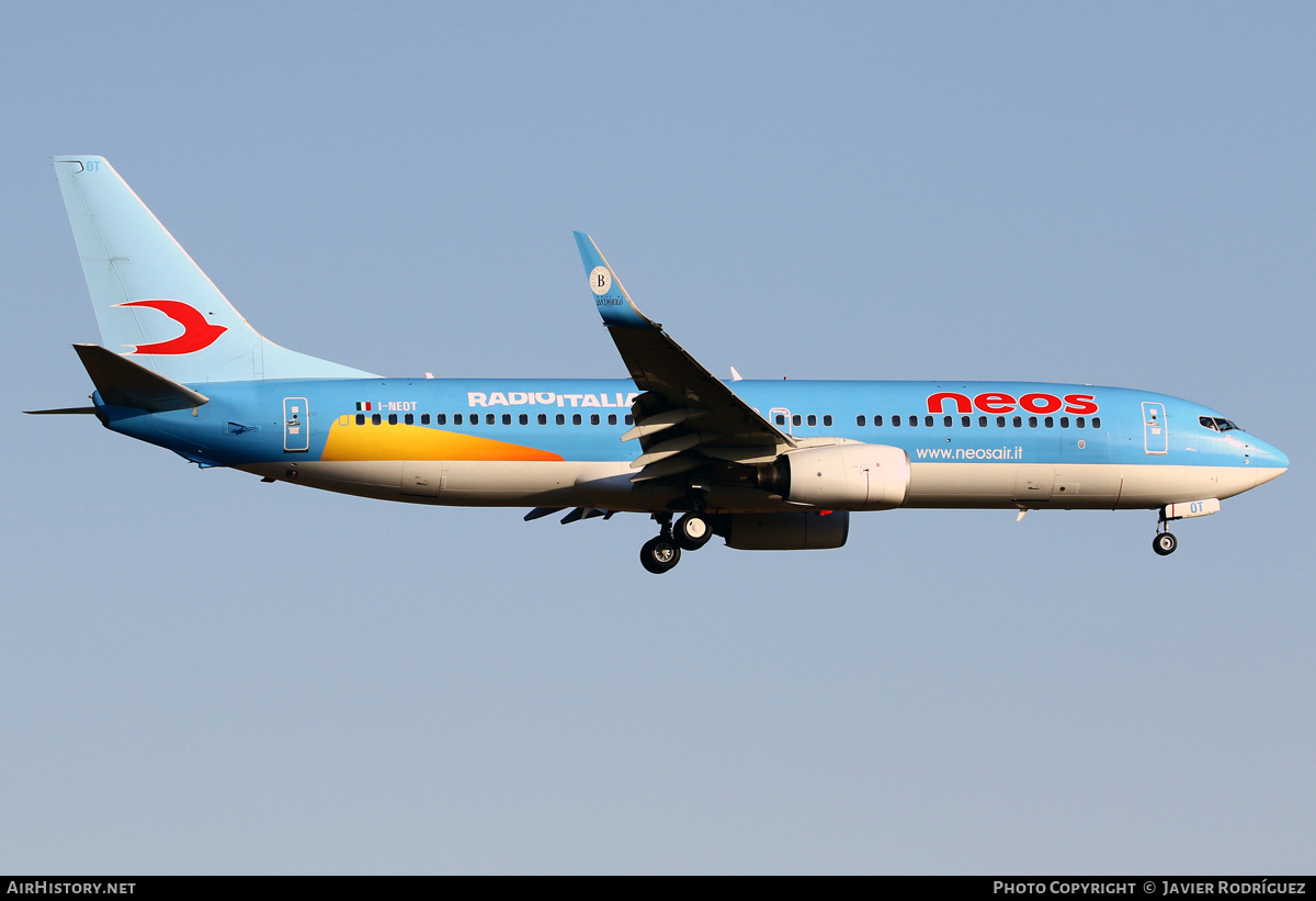 Aircraft Photo of I-NEOT | Boeing 737-86N | Neos | AirHistory.net #534332