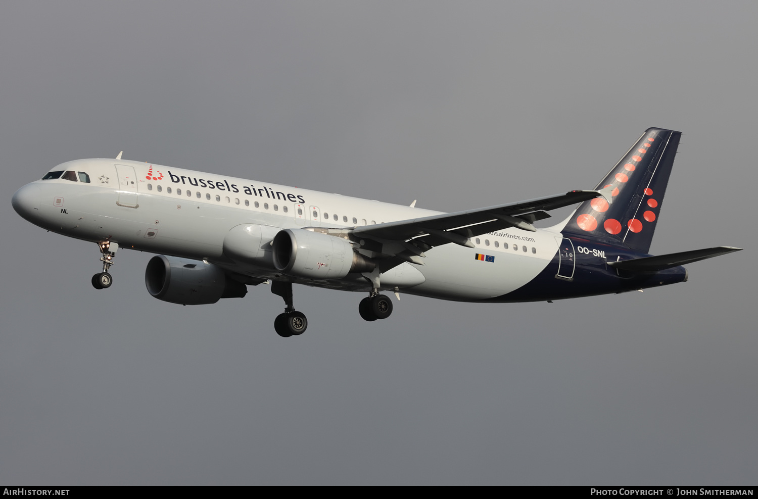 Aircraft Photo of OO-SNL | Airbus A320-214 | Brussels Airlines | AirHistory.net #534356