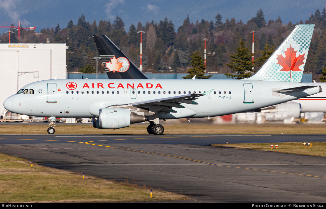 Aircraft Photo of C-FYJI | Airbus A319-114 | Air Canada | AirHistory.net #534362