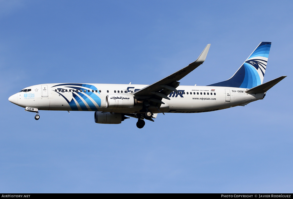 Aircraft Photo of SU-GEM | Boeing 737-800 | EgyptAir | AirHistory.net #534371