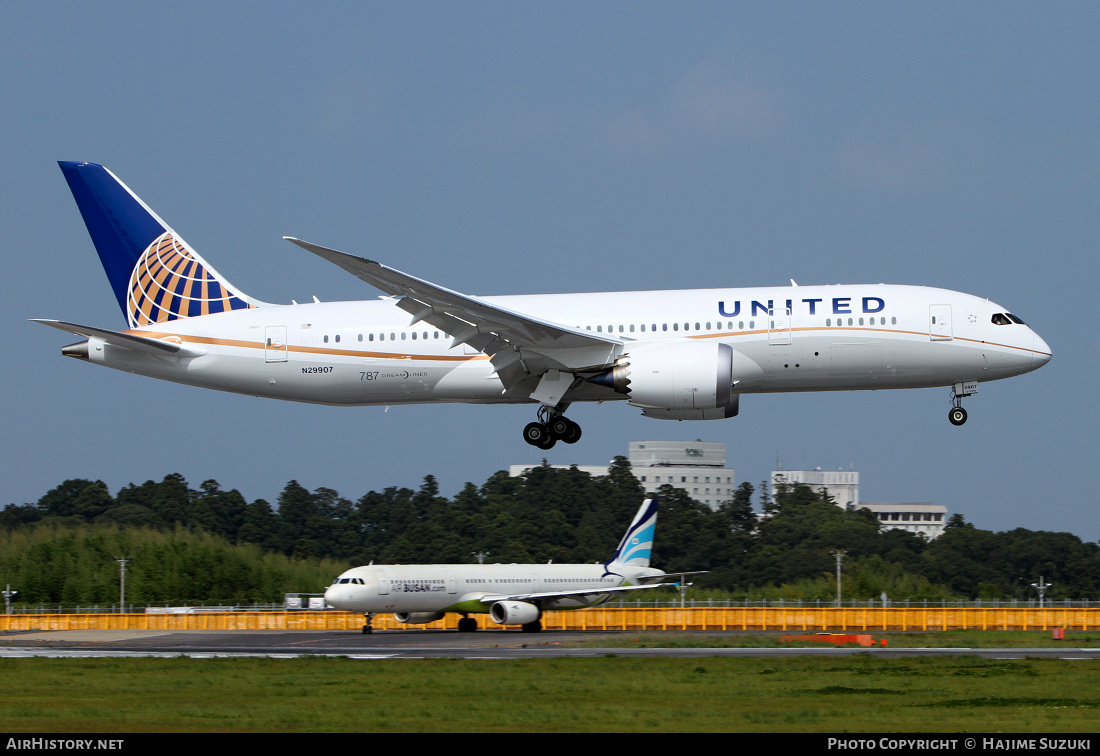 Aircraft Photo of N29907 | Boeing 787-8 Dreamliner | United Airlines | AirHistory.net #534424