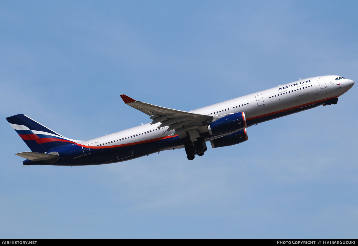 Aircraft Photo of VQ-BPK | Airbus A330-343E | Aeroflot - Russian Airlines | AirHistory.net #534425