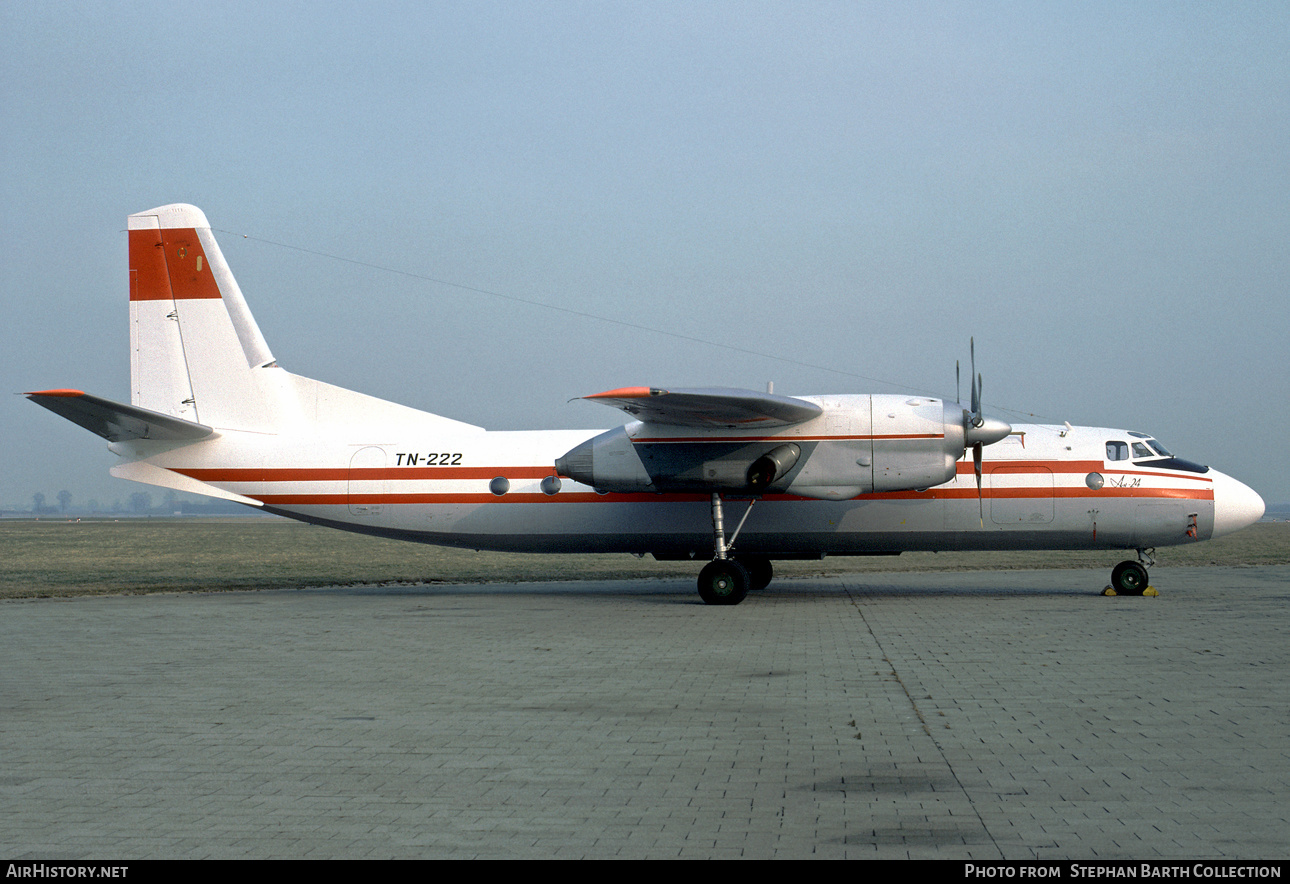 Aircraft Photo of TN-222 | Antonov An-24RV | Congo-Brazzaville - Air Force | AirHistory.net #534455