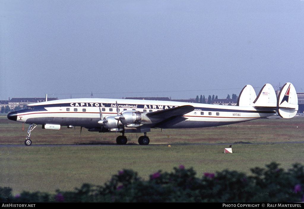 Aircraft Photo of N9718C | Lockheed L-1049E/01 Super Constellation | Capitol International Airways | AirHistory.net #534474