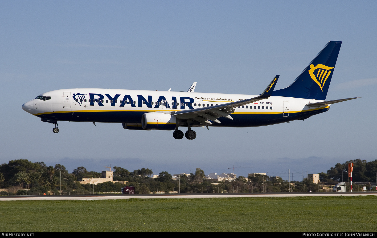 Aircraft Photo of SP-RKG | Boeing 737-800 | Ryanair | AirHistory.net #534489