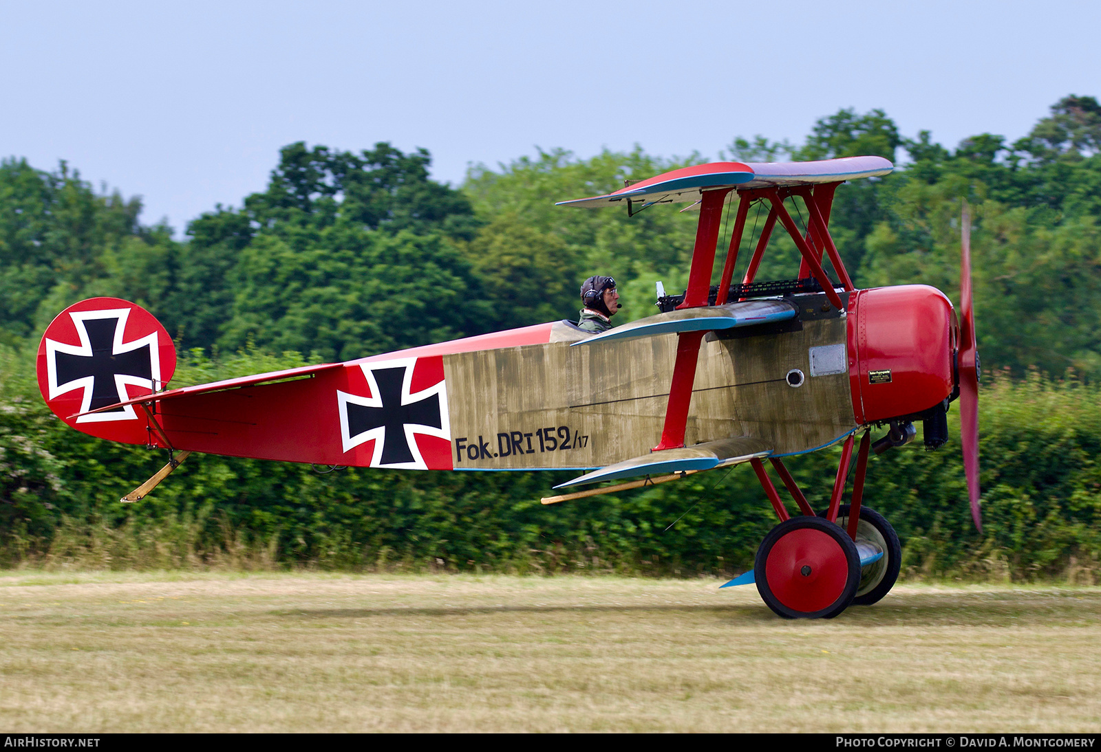 Aircraft Photo of G-BVGZ / 152/17 | Fokker Dr.1 (replica) | Germany - Air Force | AirHistory.net #534492