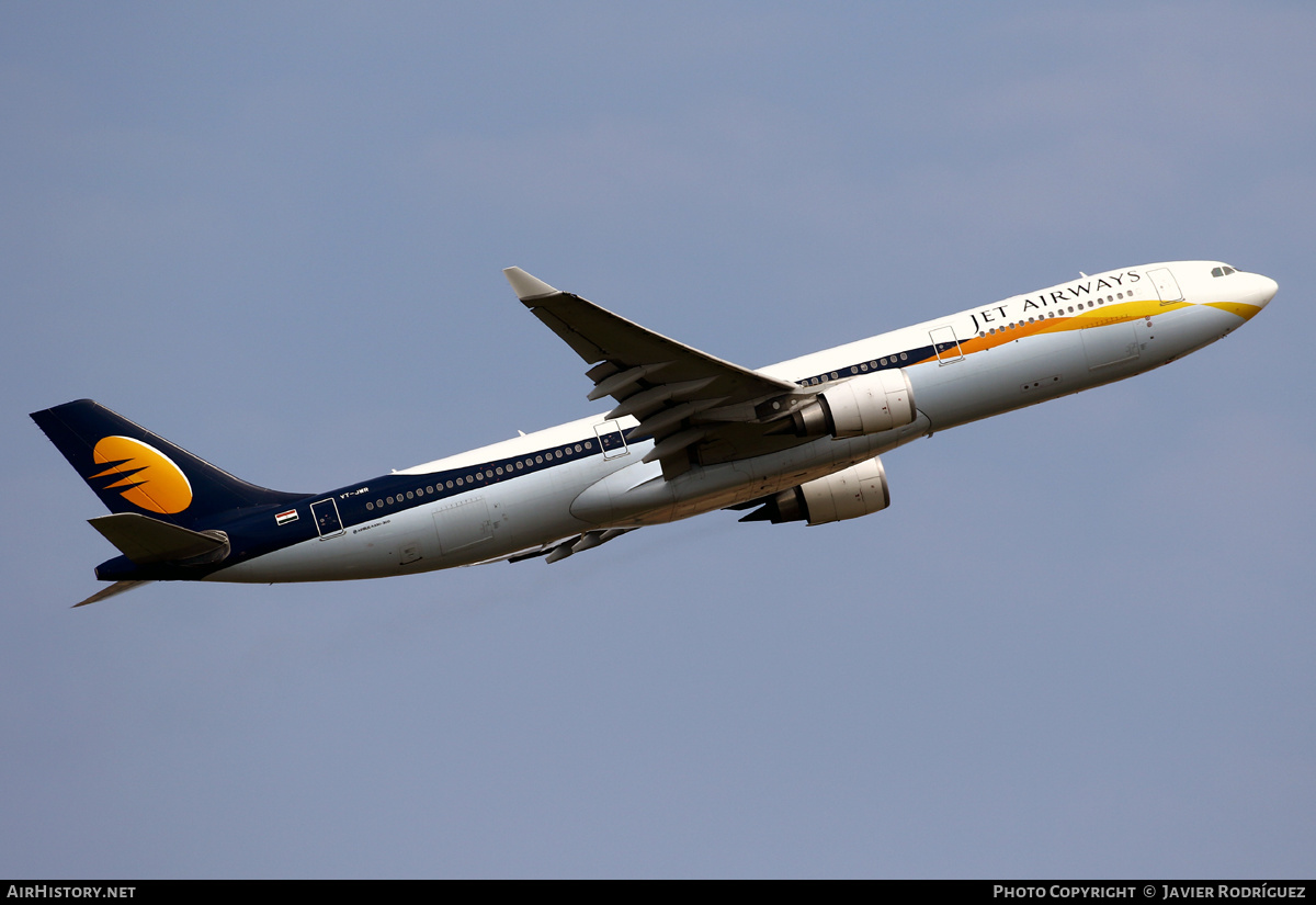 Aircraft Photo of VT-JWR | Airbus A330-302 | Jet Airways | AirHistory.net #534535