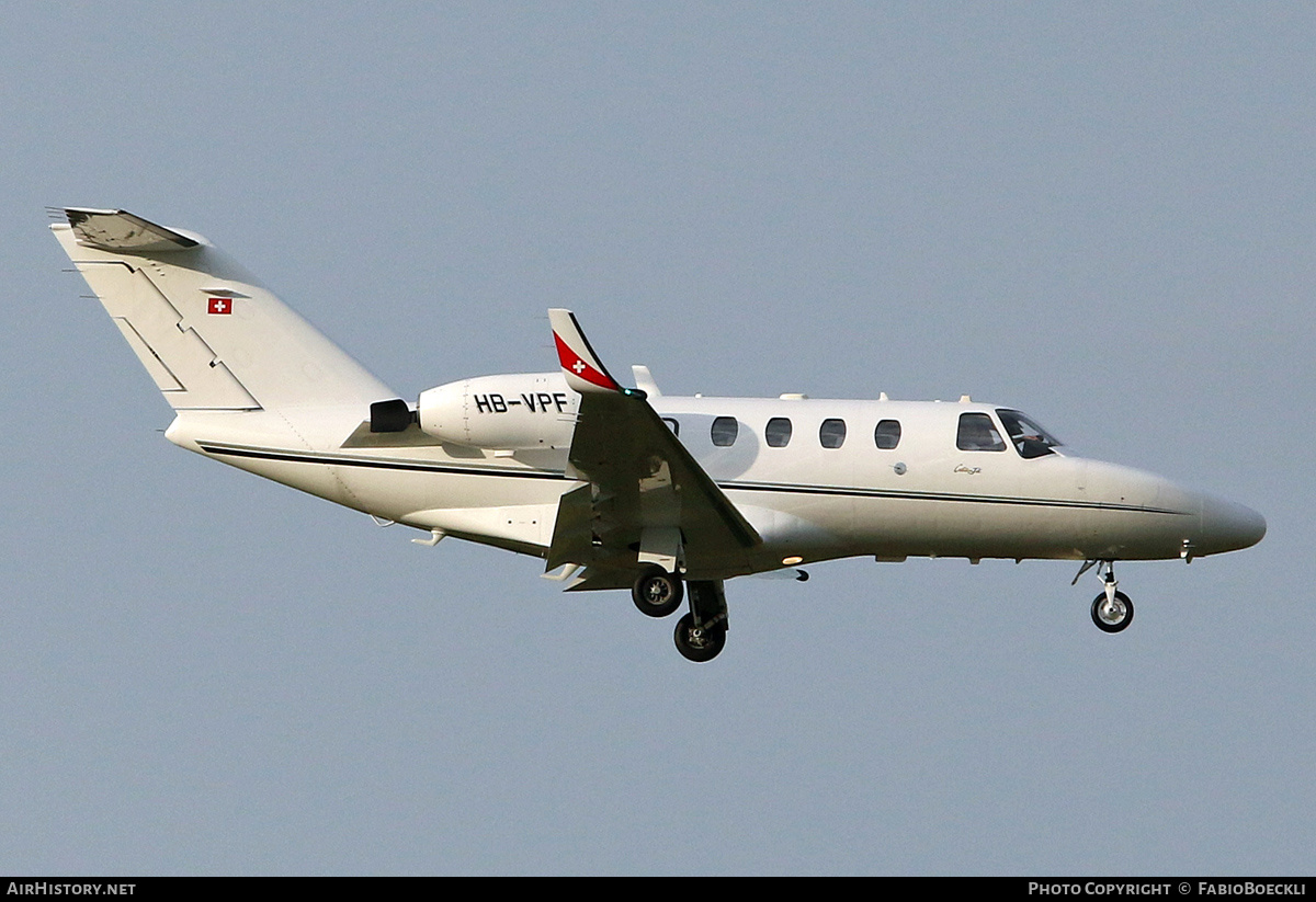 Aircraft Photo of HB-VPF | Cessna 525 CitationJet | AirHistory.net #534591