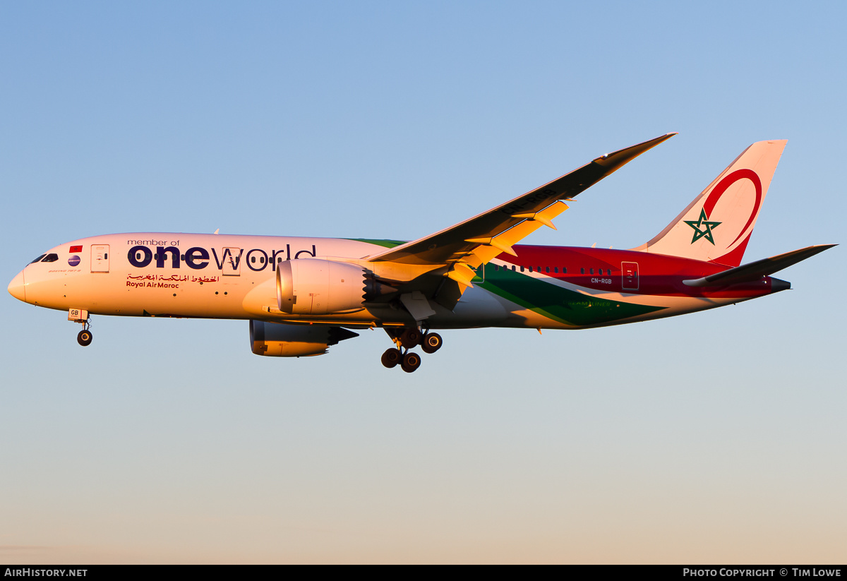 Aircraft Photo of CN-RGB | Boeing 787-8 Dreamliner | Royal Air Maroc - RAM | AirHistory.net #534636