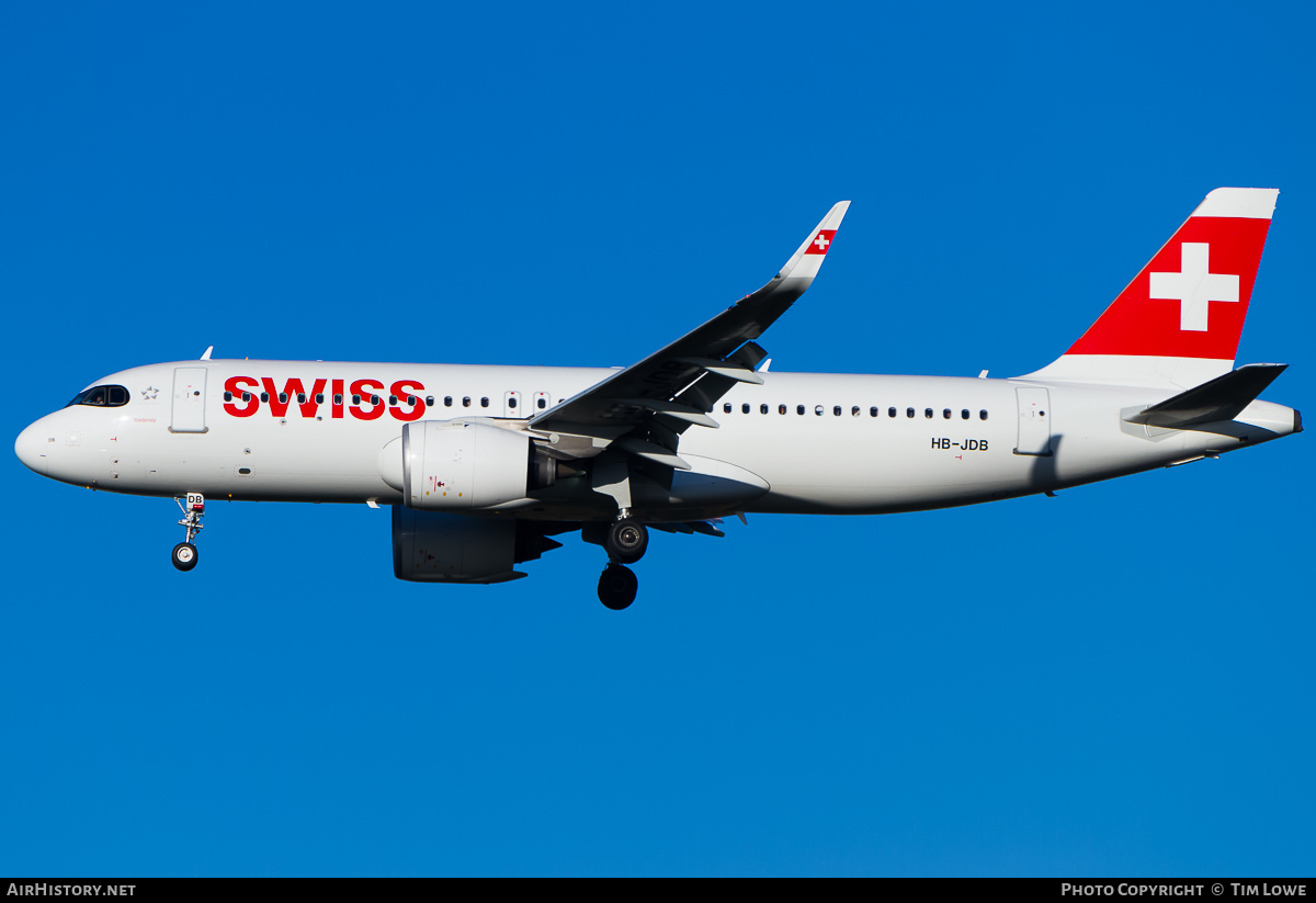 Aircraft Photo of HB-JDB | Airbus A320-271N | Swiss International Air Lines | AirHistory.net #534641