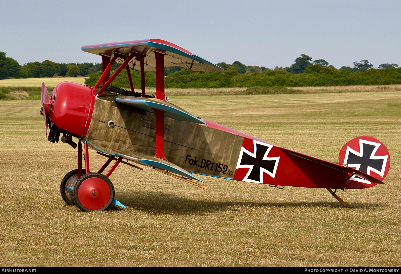Aircraft Photo of G-BVGZ / 152/17 | Fokker Dr.1 (replica) | Germany - Air Force | AirHistory.net #534661