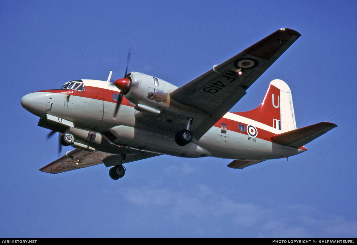 Aircraft Photo of WF419 | Vickers 668 Varsity T.1 | UK - Air Force | AirHistory.net #534687