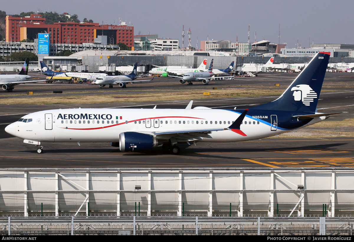 Aircraft Photo of N868AM | Boeing 737-8 Max 8 | AeroMéxico | AirHistory.net #534717