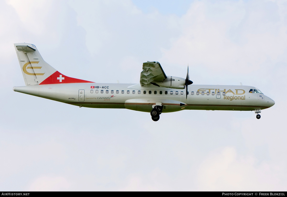 Aircraft Photo of HB-ACC | ATR ATR-72-500 (ATR-72-212A) | Etihad Regional | AirHistory.net #534769