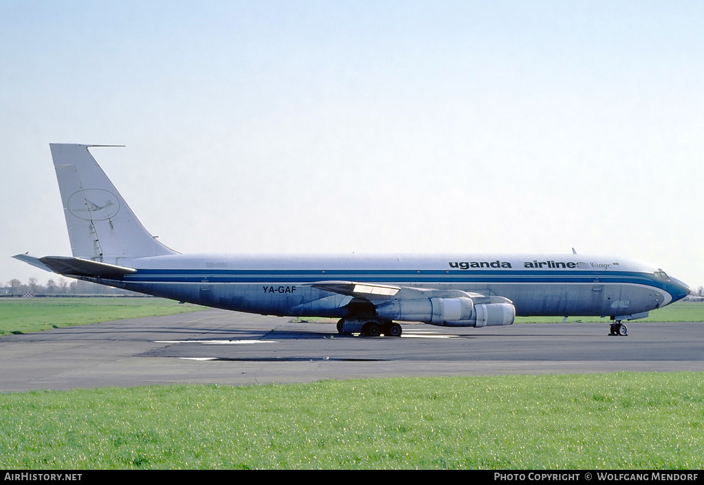 Aircraft Photo of YA-GAF | Boeing 707-324C | Uganda Airlines Cargo | AirHistory.net #534846