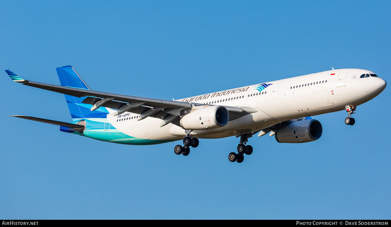 Aircraft Photo of PK-GPU | Airbus A330-343 | Garuda Indonesia | AirHistory.net #534861