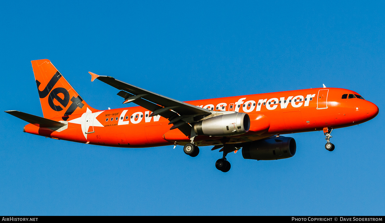 Aircraft Photo of VH-VGF | Airbus A320-232 | Jetstar Airways | AirHistory.net #534887