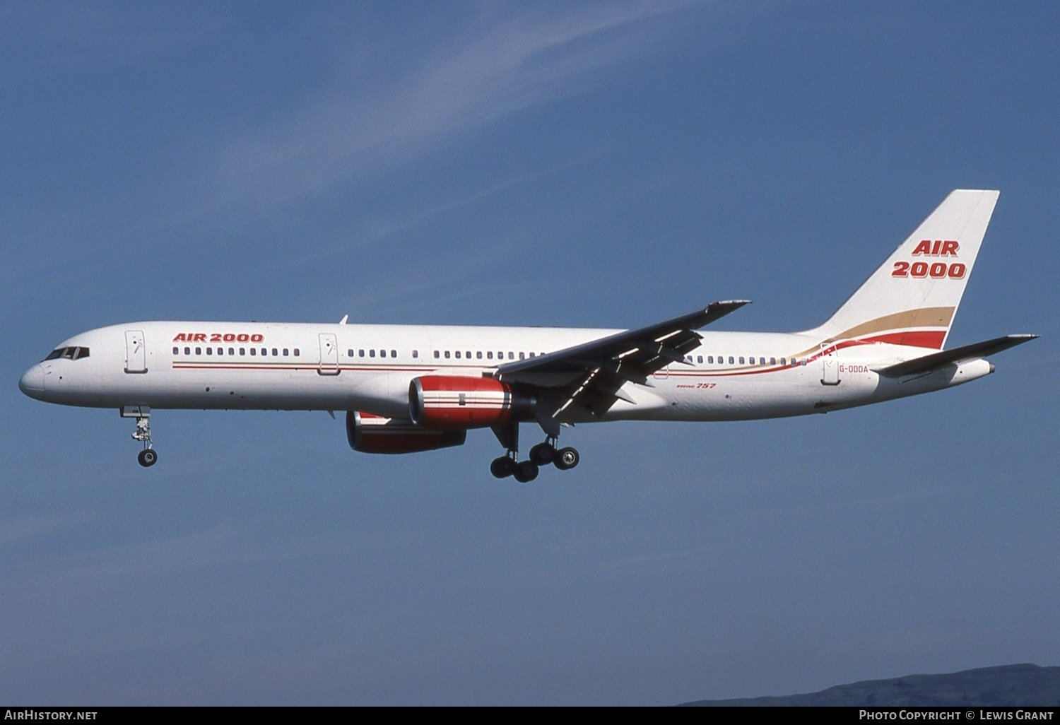 Aircraft Photo of G-OOOA | Boeing 757-28A | Air 2000 | AirHistory.net #534919