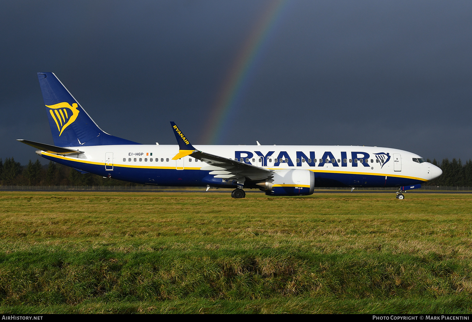 Aircraft Photo of EI-HGP | Boeing 737-8200 Max 200 | Ryanair | AirHistory.net #535056