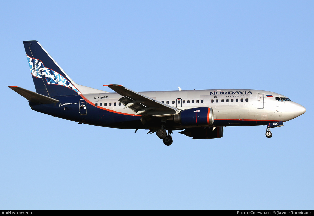 Aircraft Photo of VP-BRP | Boeing 737-505 | Nordavia - Regional Airlines | AirHistory.net #535111