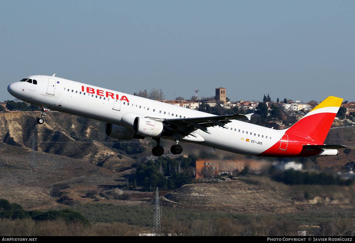 Aircraft Photo of EC-JGS | Airbus A321-213 | Iberia | AirHistory.net #535116