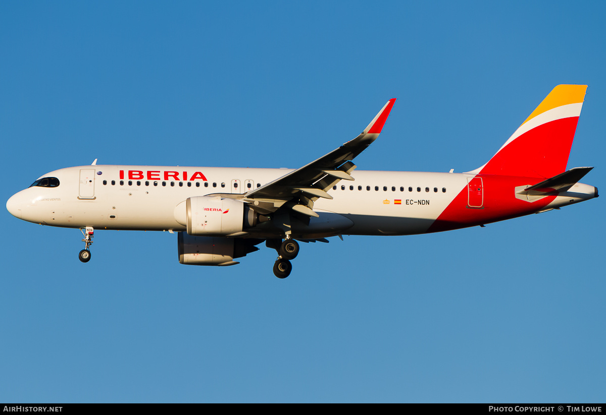 Aircraft Photo of EC-NDN | Airbus A320-251N | Iberia | AirHistory.net #535117