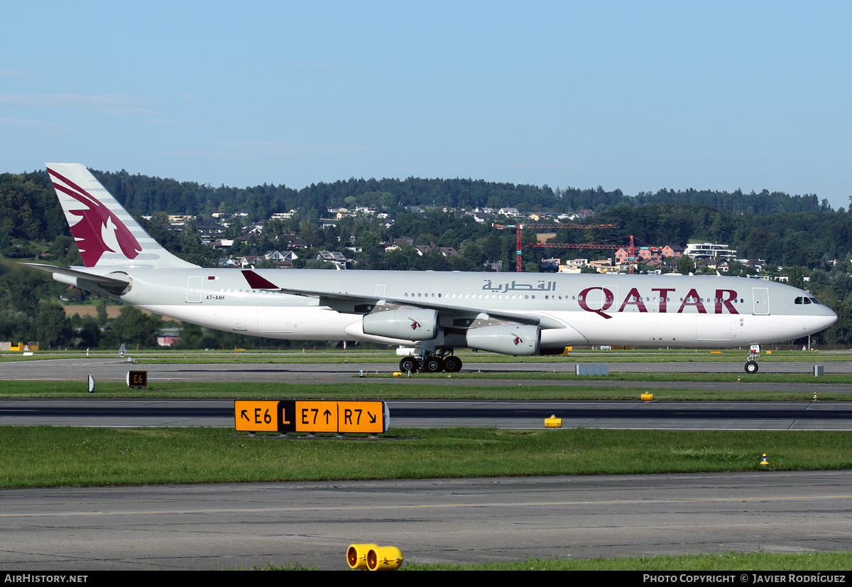 Aircraft Photo of A7-AAH | Airbus A340-313 | Qatar Airways | AirHistory.net #535122