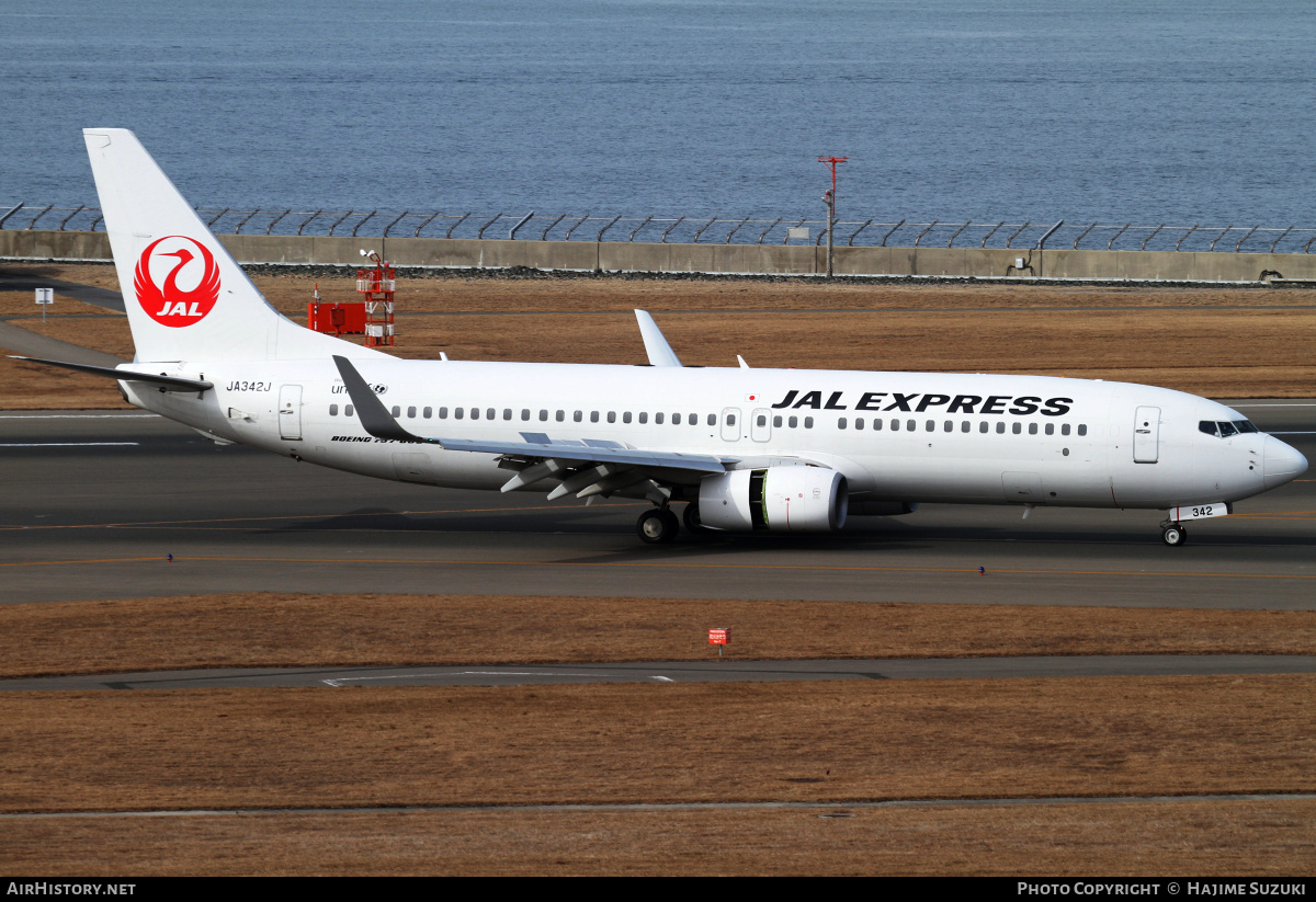 Aircraft Photo of JA342J | Boeing 737-846 | JAL Express - JAL | AirHistory.net #535129