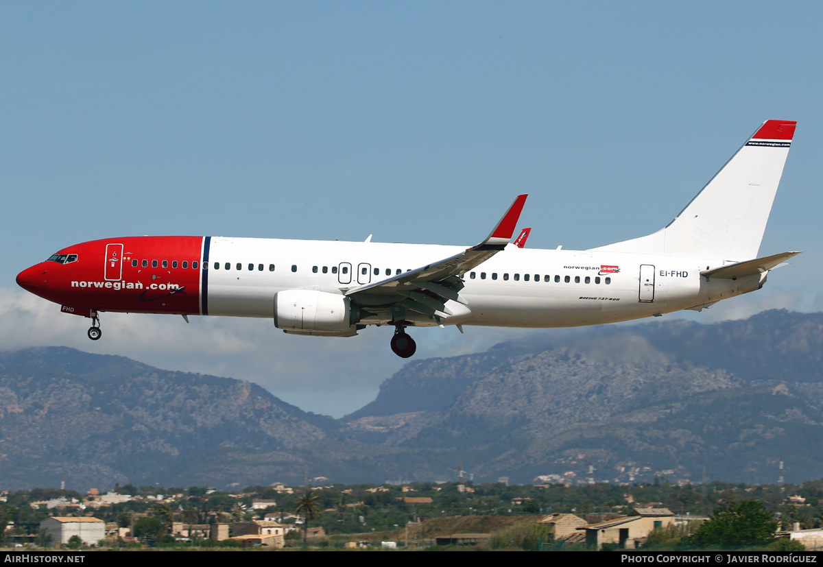 Aircraft Photo of EI-FHD | Boeing 737-8JP | Norwegian | AirHistory.net #535131