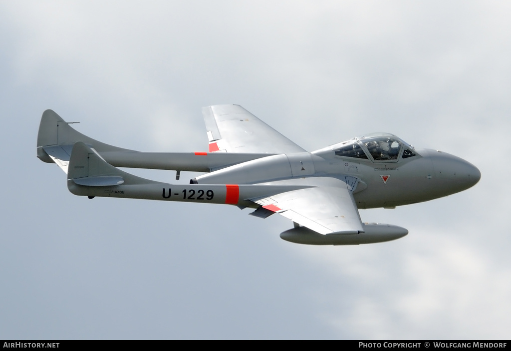Aircraft Photo of F-AZGU / U-1229 | De Havilland D.H. 115 Vampire T55 | Switzerland - Air Force | AirHistory.net #535174