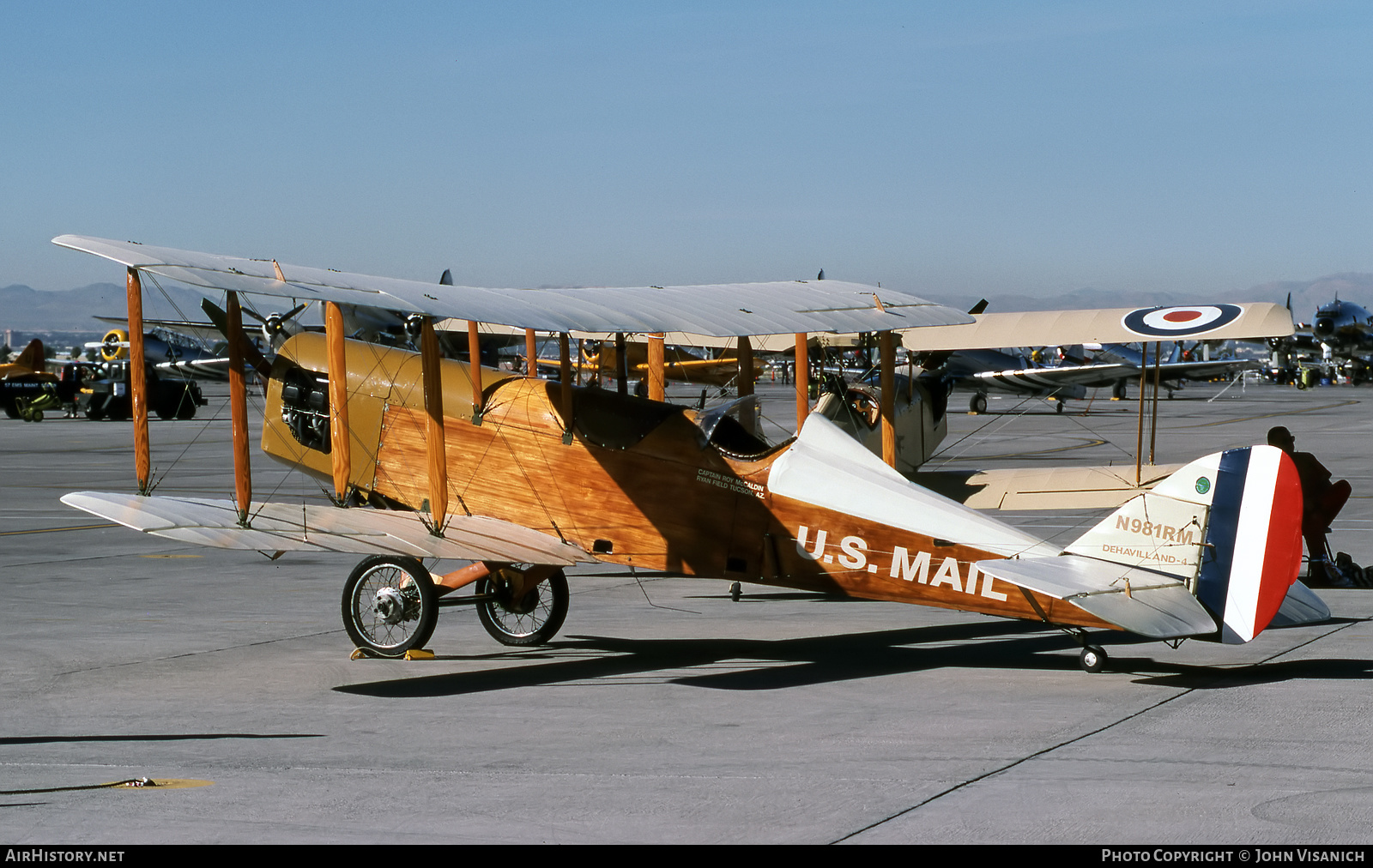 Aircraft Photo of N981RM | Airco DH-4B (replica) | US Mail | AirHistory.net #535221