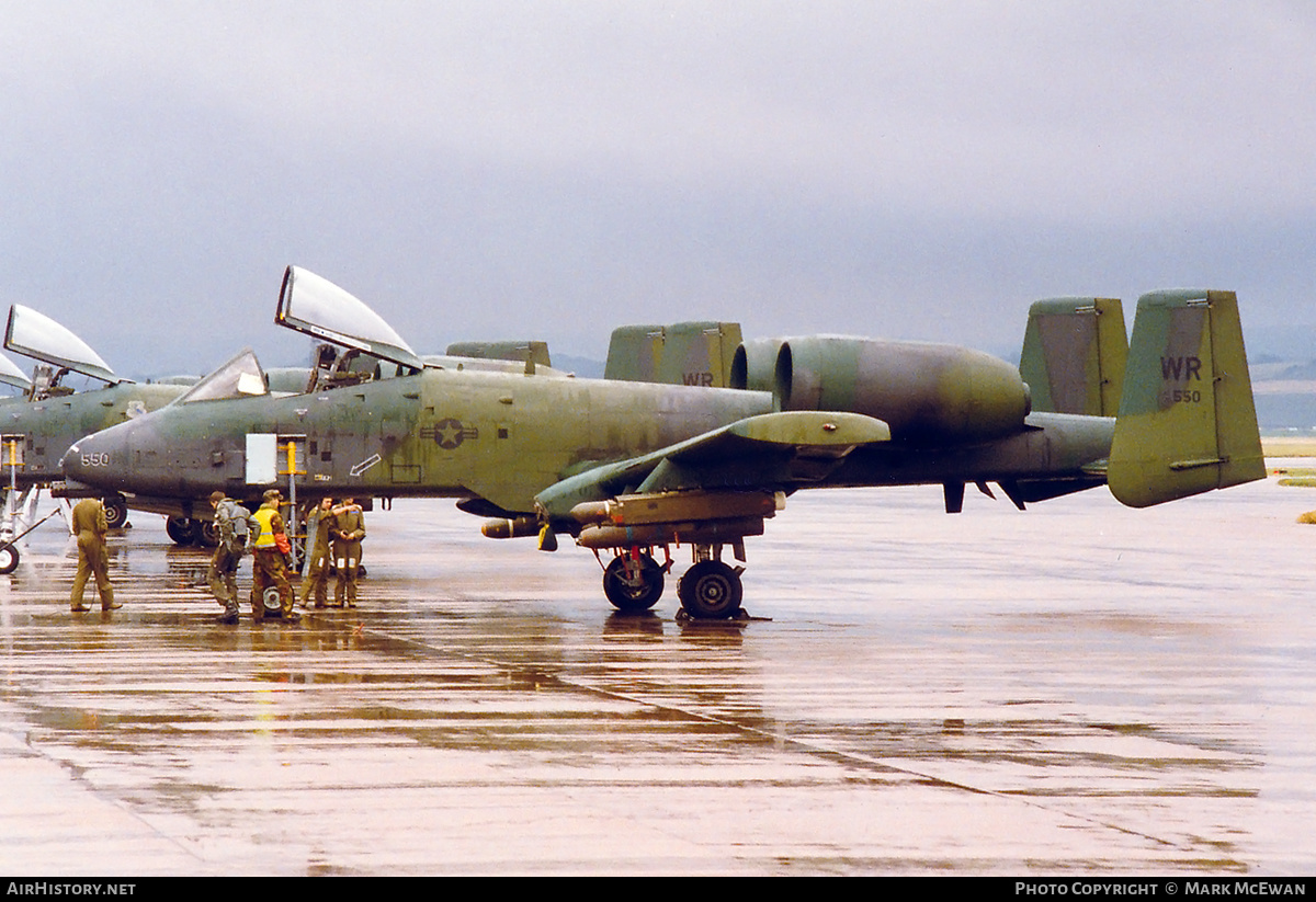 Aircraft Photo of 76-0550 | Fairchild A-10A Thunderbolt II | USA - Air Force | AirHistory.net #535241