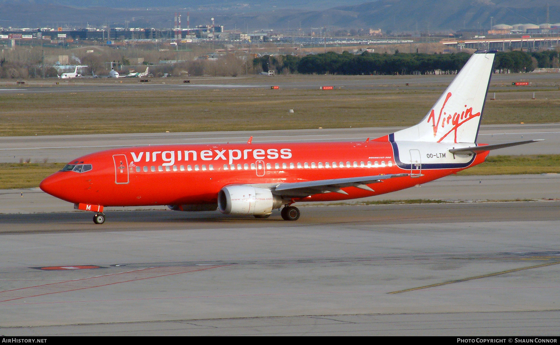 Aircraft Photo of OO-LTM | Boeing 737-3M8 | Virgin Express | AirHistory.net #535295