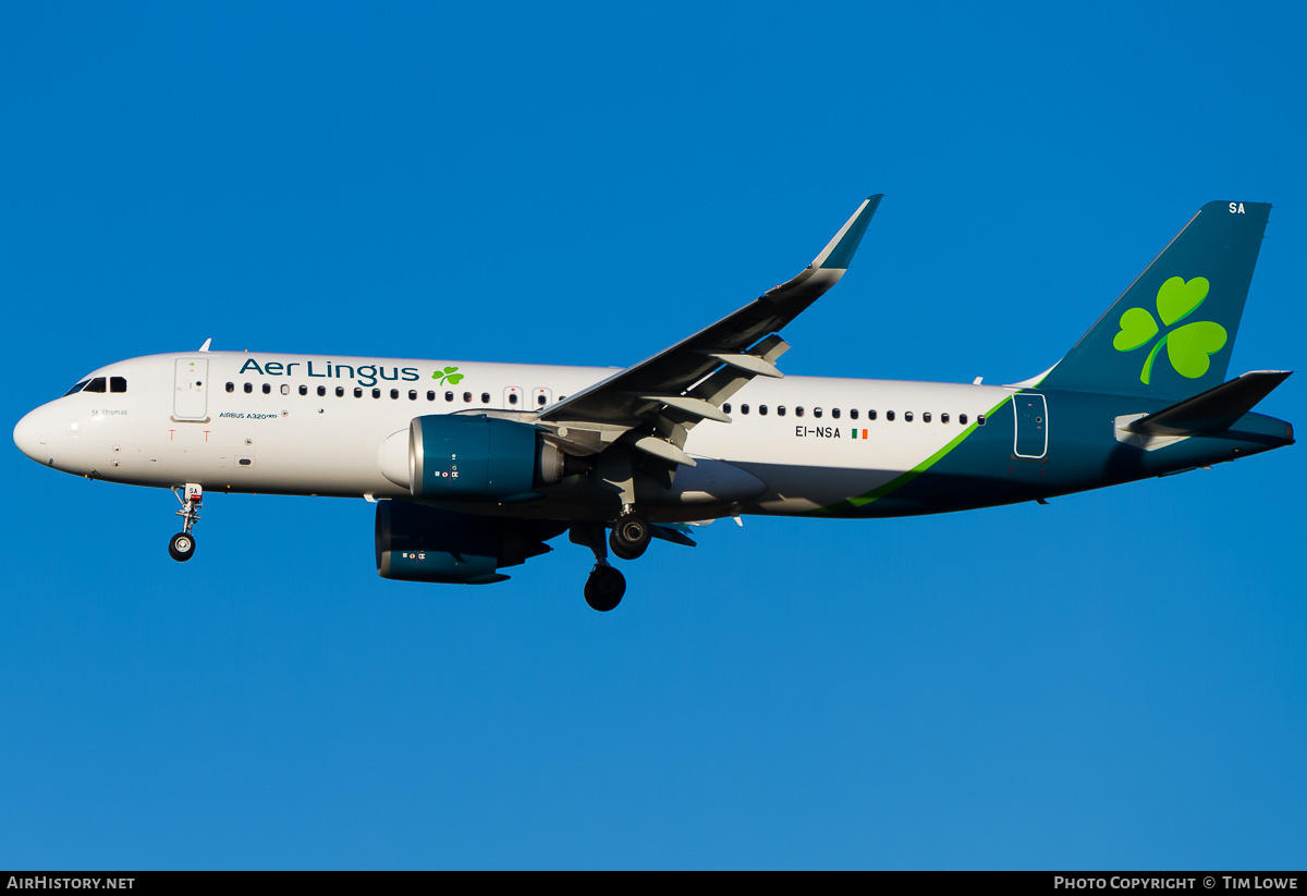 Aircraft Photo of EI-NSA | Airbus A320-251N | Aer Lingus | AirHistory.net #535322