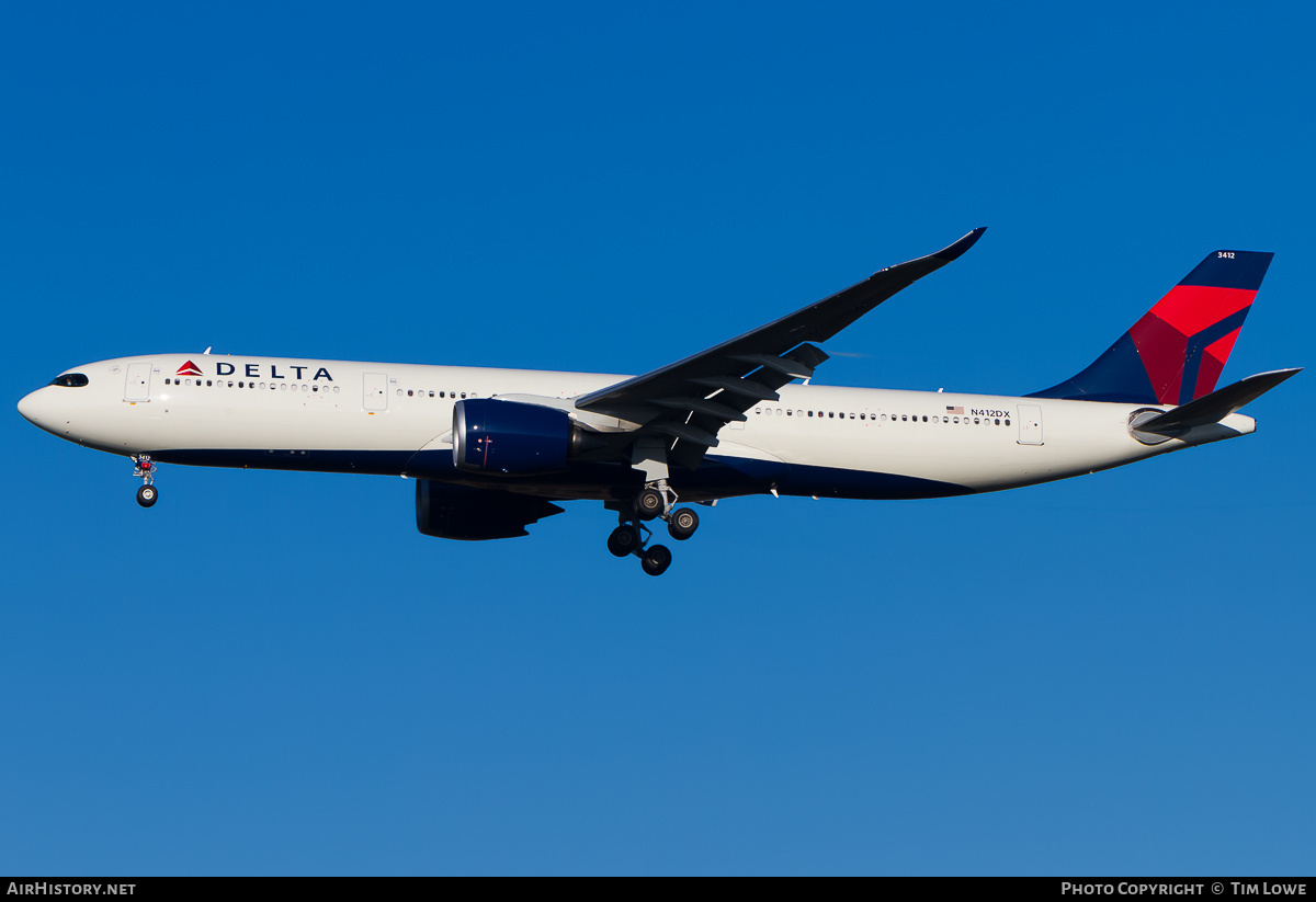 Aircraft Photo of N412DX | Airbus A330-941N | Delta Air Lines | AirHistory.net #535323