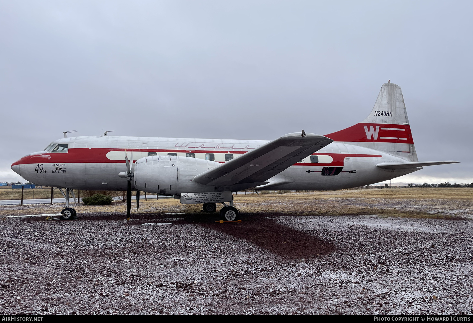 Aircraft Photo of N240HH | Convair 240-1 | Western Air Lines | AirHistory.net #535384