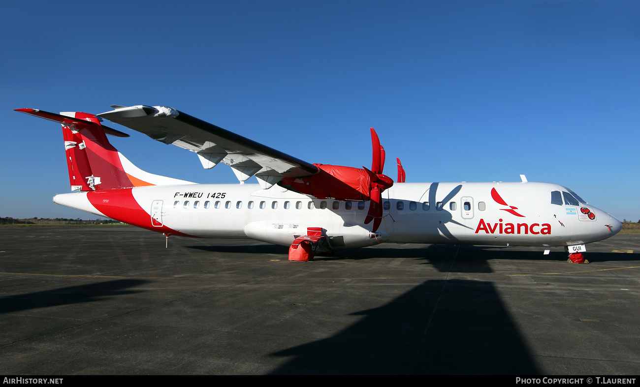 Aircraft Photo of F-WWEU | ATR ATR-72-600 (ATR-72-212A) | Avianca | AirHistory.net #535386