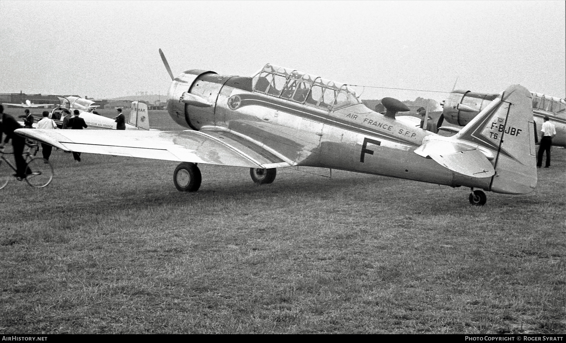 Aircraft Photo of F-BJBF | North American AT-6D Harvard III | Air France S.F.P. - Service de Formation des Pilotes | AirHistory.net #535396