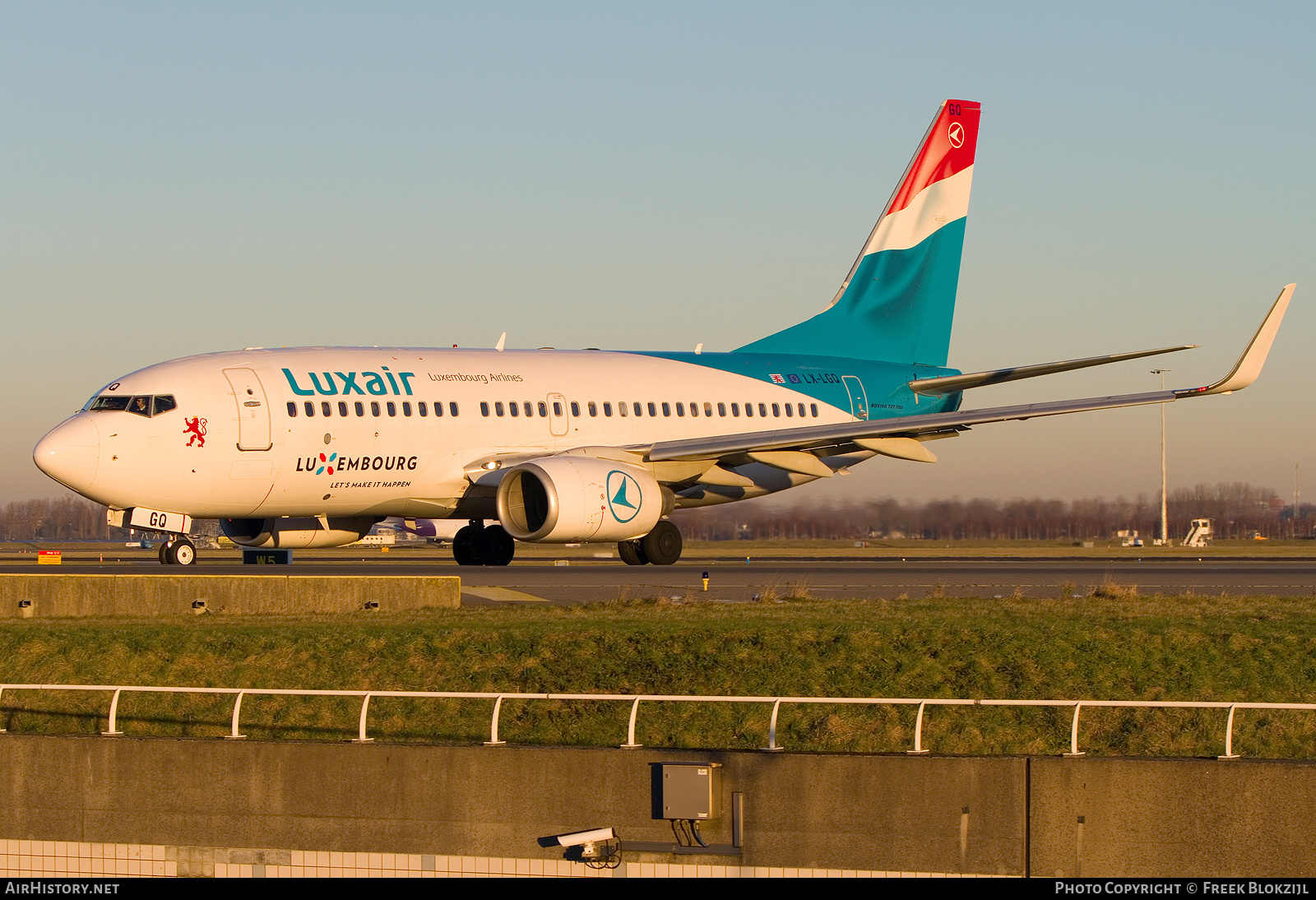 Aircraft Photo of LX-LGQ | Boeing 737-7C9 | Luxair | AirHistory.net #535417