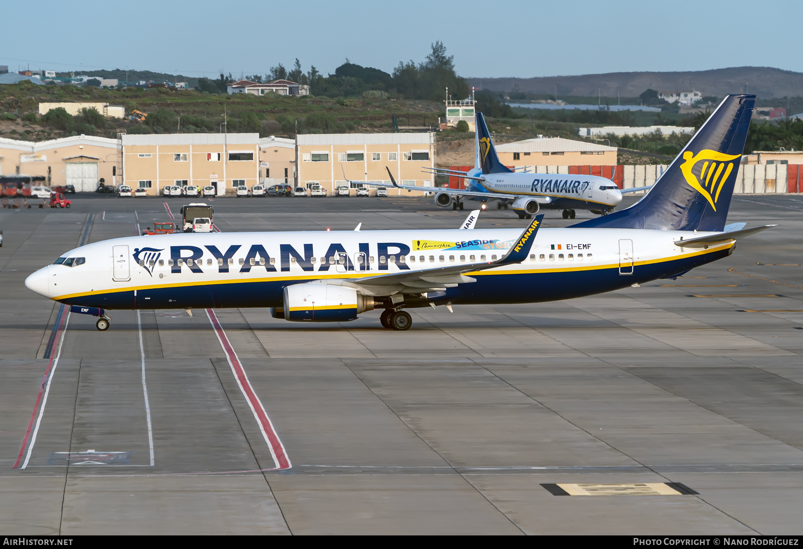 Aircraft Photo of EI-EMF | Boeing 737-8AS | Ryanair | AirHistory.net #535471