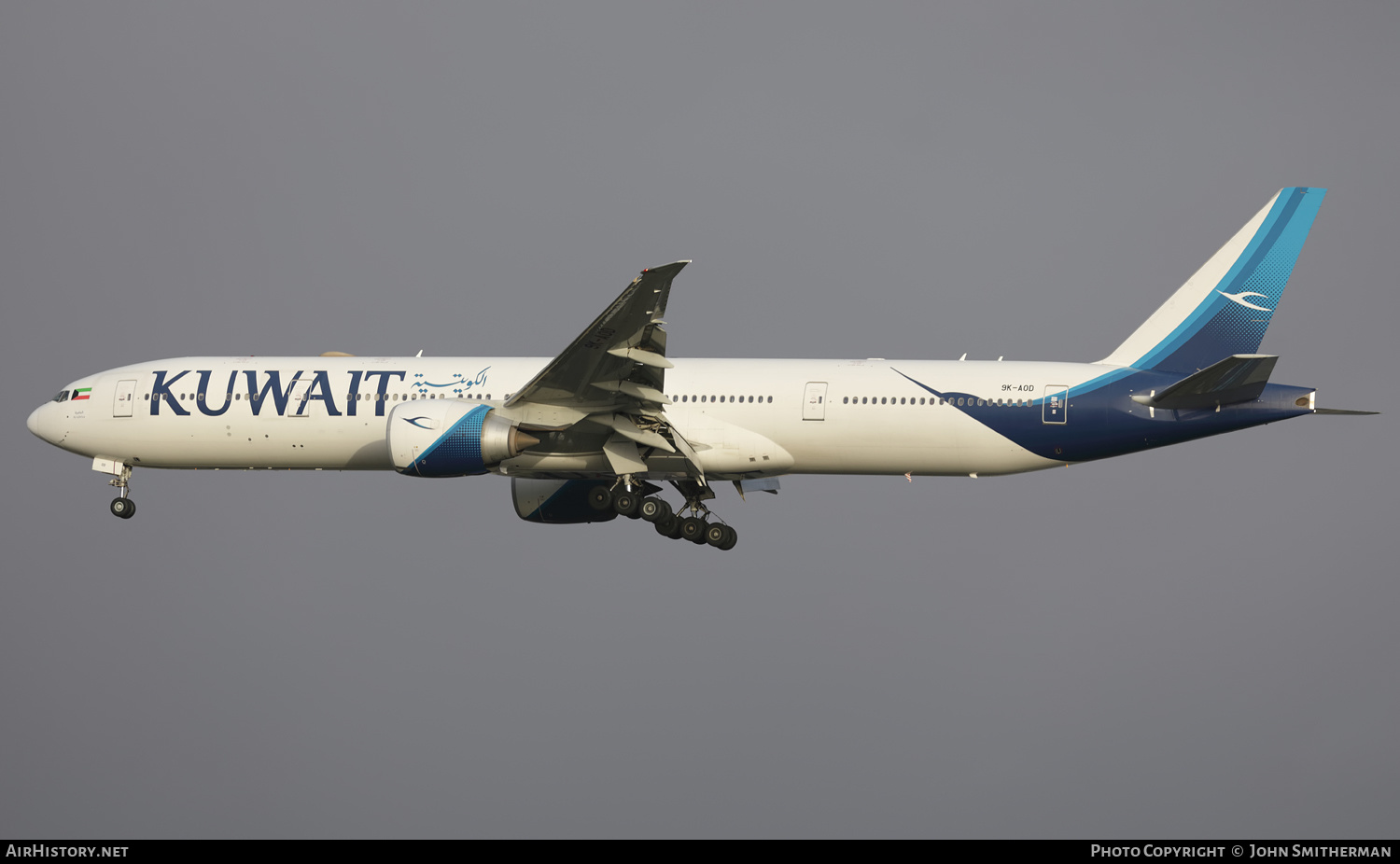 Aircraft Photo of 9K-AOD | Boeing 777-300/ER | Kuwait Airways | AirHistory.net #535481
