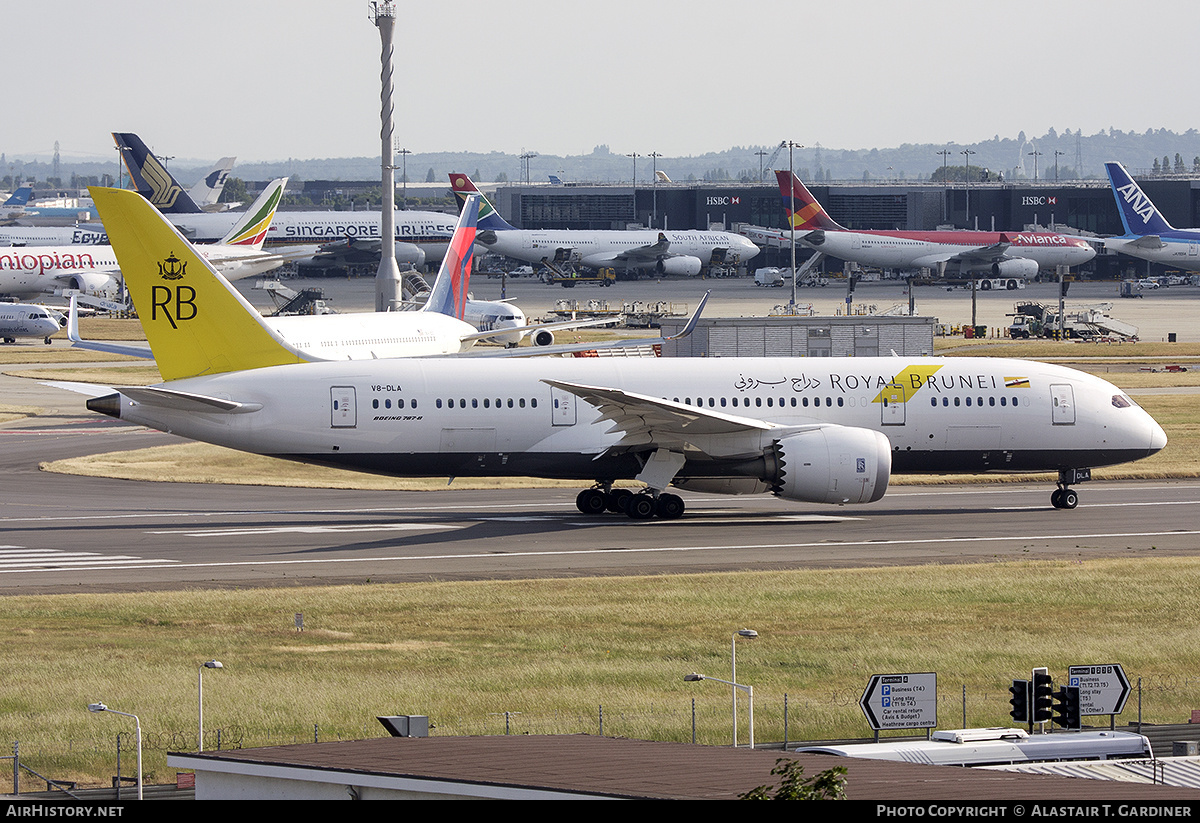 Aircraft Photo of V8-DLA | Boeing 787-8 Dreamliner | Royal Brunei Airlines | AirHistory.net #535483