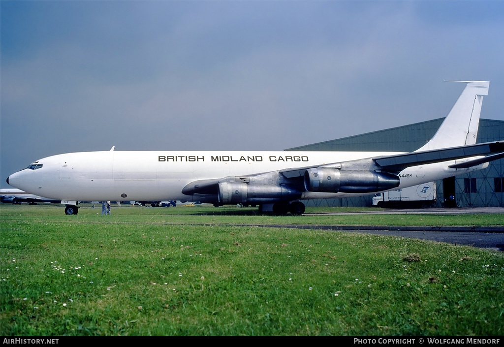 Aircraft Photo of N448M | Boeing 707-321C | British Midland Airways - BMA Cargo | AirHistory.net #535530