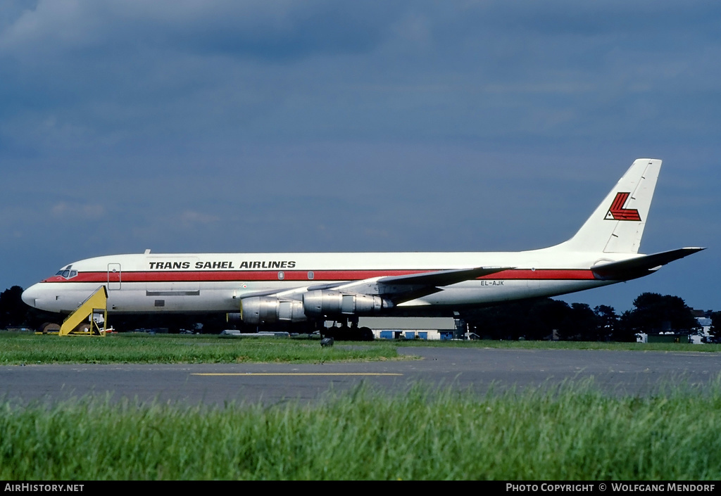 Aircraft Photo of EL-AJK | McDonnell Douglas DC-8-54AF Jet Trader | Trans Sahel Airlines | AirHistory.net #535534