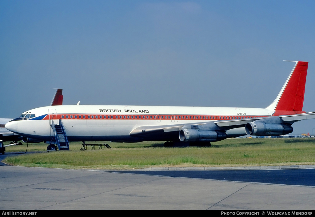 Aircraft Photo of G-BFLD | Boeing 707-338C | British Midland Airways - BMA | AirHistory.net #535544