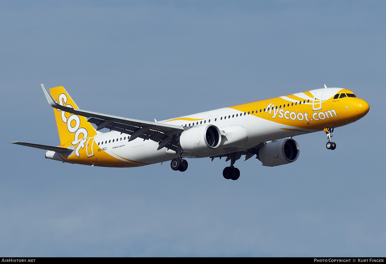 Aircraft Photo of 9V-NCI | Airbus A321-271NX | Scoot | AirHistory.net #535556