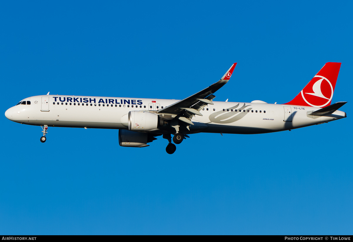 Aircraft Photo of TC-LTE | Airbus A321-271NX | Turkish Airlines | AirHistory.net #535593