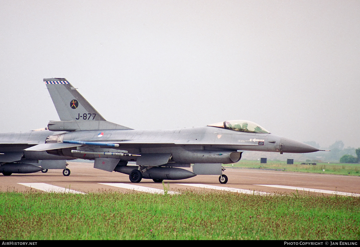 Aircraft Photo of J-877 | General Dynamics F-16A Fighting Falcon | Netherlands - Air Force | AirHistory.net #535616